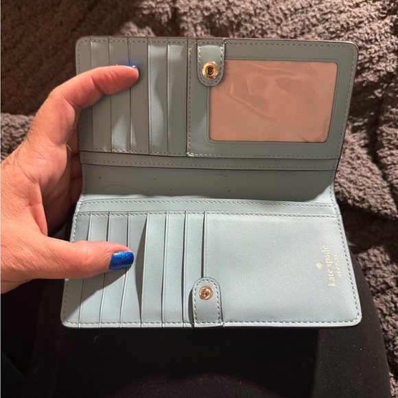 Kate Spade Blue Leather Tote Bag and wallet set - Picture 4 of 4